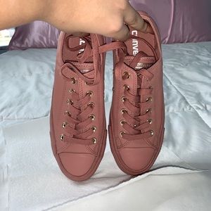 brand new only worn once leather Converse